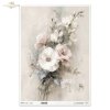 vintage, flora, bukiety, kwiaty, botanika, eustoma* vintage, flora, bouquets, flowers, botany, lisianthus